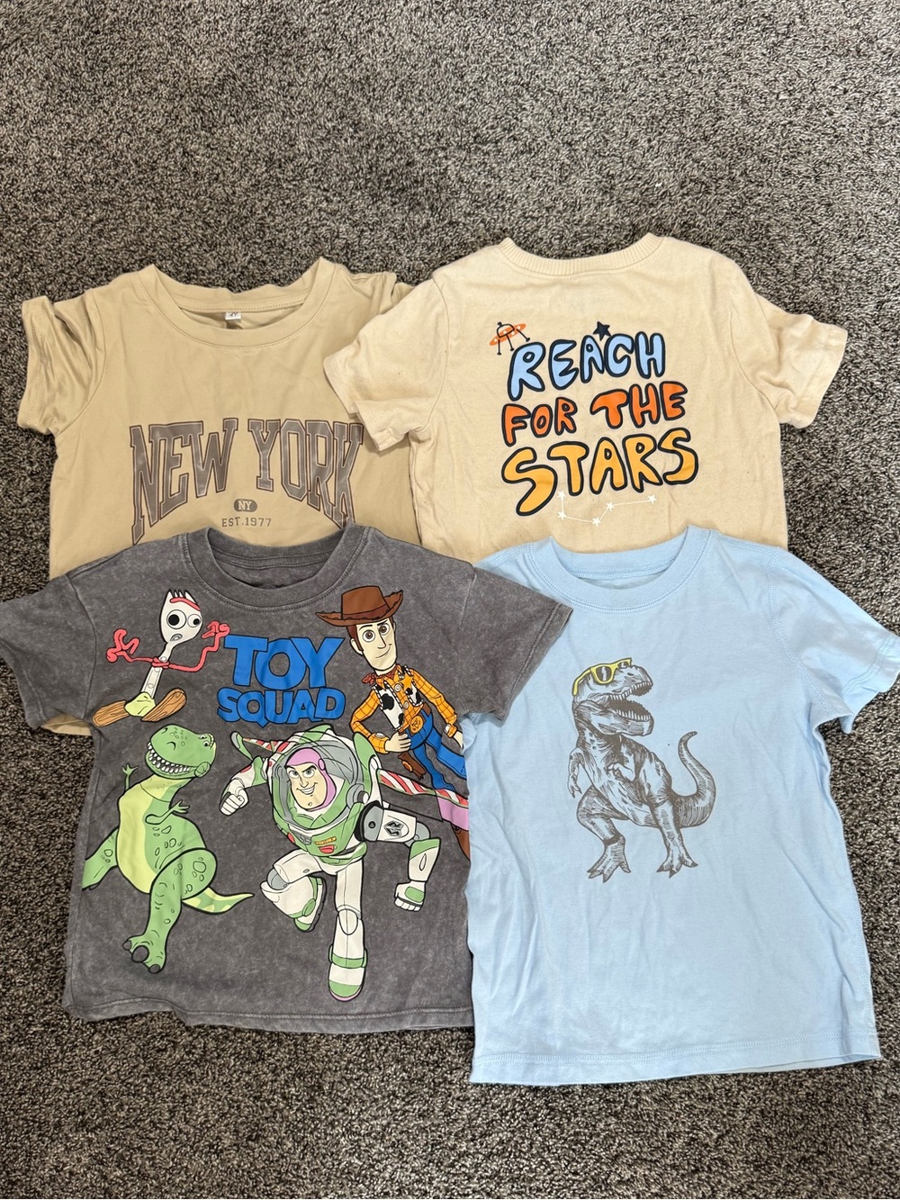Kids Graphic Tee - Reach for the Stars / Toy Squad / New York / Dinosaur Pack